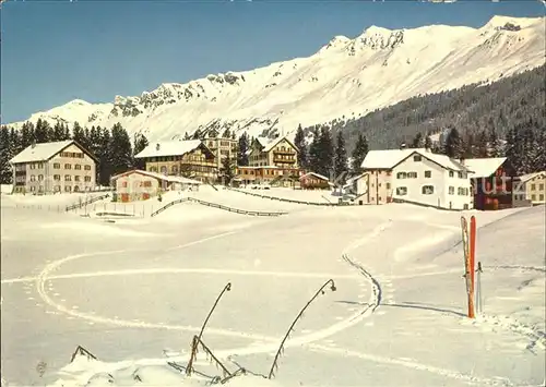 Lenzerheide Valbella mit Churerjochkette Kat. Lenzerheide