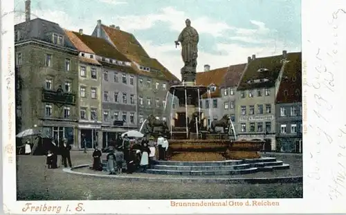 Freiberg Freiberg Brunnen Denkmal Otto d. Reichen x / Freiberg /Mittelsachsen LKR