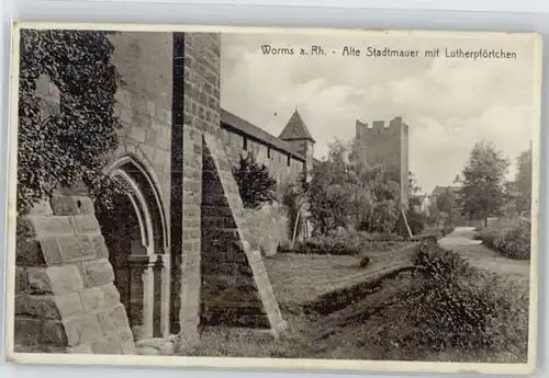 Worms Worms Stadtmauer Lutherpfoertchen x / Worms /Worms Stadtkreis