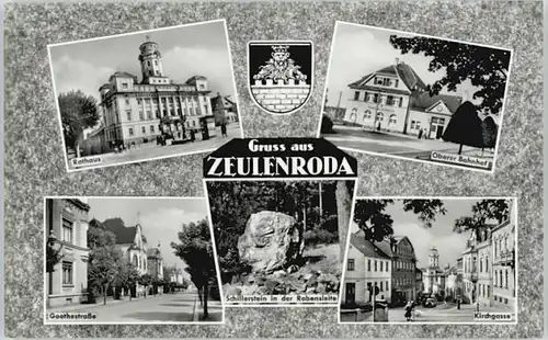 Zeulenroda Zeulenroda Rathaus Bahnhof Kirchgasse * / Zeulenroda-Triebes /Greiz LKR