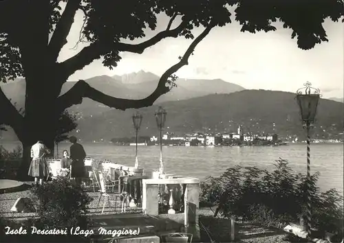 Isola Dei Pescatori Borromeo Uferpartie Gartenrestaurant Kat. Lago Maggiore