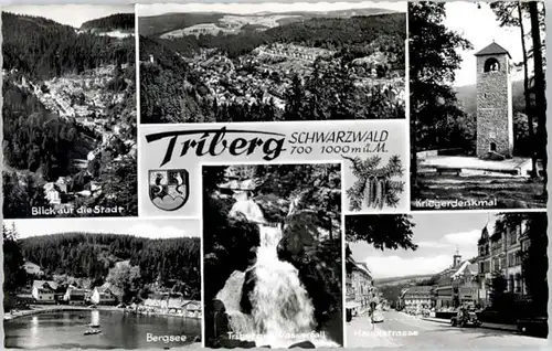 Triberg Triberg Bergsee Triberger Wasserfall Krieger Denkmal  * / Triberg im Schwarzwald /Schwarzwald-Baar-Kreis LKR