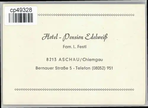 Aschau Aschau Hotel Pension Edelweiss * / Aschau i.Chiemgau /Rosenheim LKR