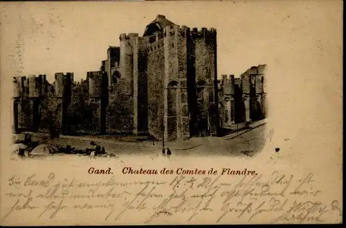 Gand Belgie Gand Chateau Comtes Flandre x /  /