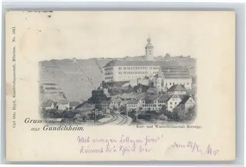 Gundelsheim Wuerttemberg Gundelsheim Wasserheilanstalt Hornegg x / Gundelsheim /Heilbronn LKR