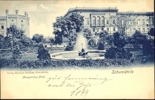 Schweidnitz Margarethen-Platz Brunnen *