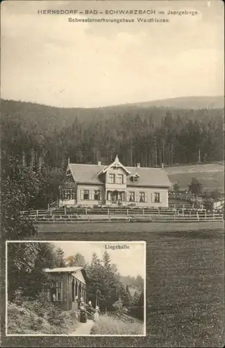 Hernsdorf Schwesternerholungshaus Waldfrieden Liegehalle *