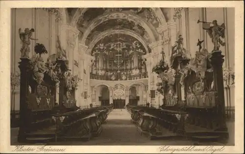 Gruessau Kloster Chorgestuehl Orgel *