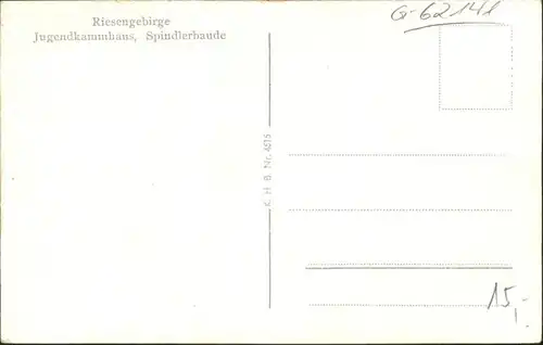 Spindlerbaude Jugendkammhaus Riesengebirge *