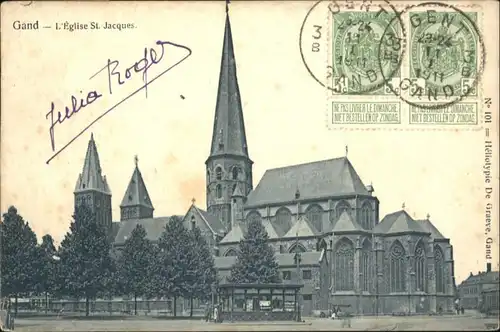 Gand Belgie Gand Eglise St. Jacques x /  /