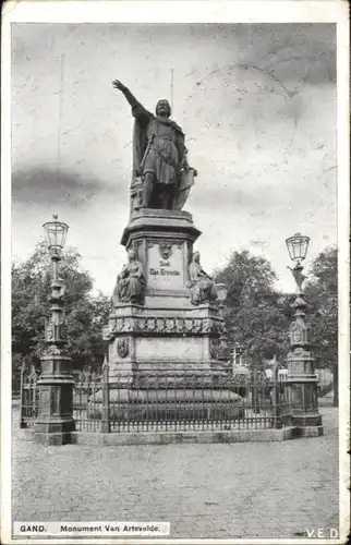 Gand Belgie Gand Monument Van Artevelde x /  /