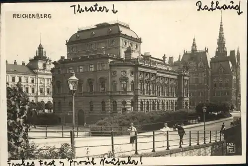 Reichenberg Boehmen Theater Rathaus  x