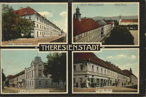 Theresienstadt Infanterie Kaserne Post Korpsoffiziersschule Prager Strasse x