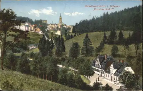Breitenbach Sudetengau Dreckschaenke Kirche  x