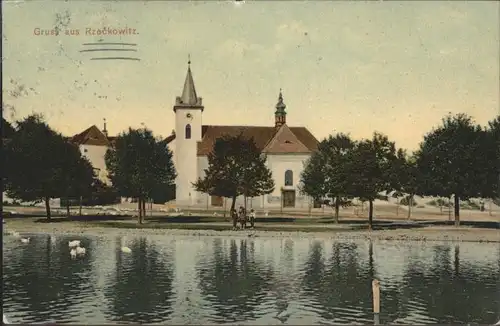 Rzeckowitz Rzeckowitz Kirche Schwan x /  /