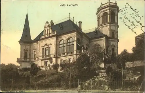 Brandfis [Stempelabschlag] Villa Ludmila x