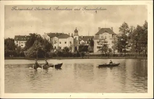 Franzensbad Stadtteich Annenheim Feuerwehrheim Boot x