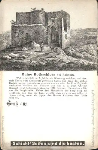 Rakonitz Ruine Rothschloss *