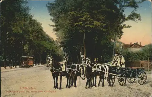 Debreczen Strassenbahn Pferd Kutsche x