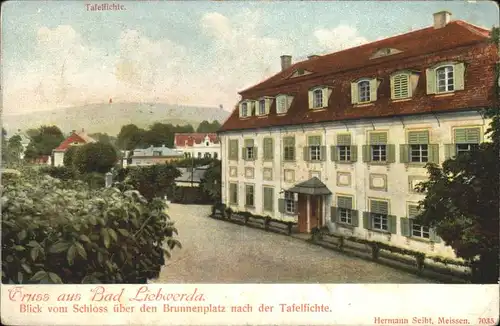 Bad Liebwerda Schloss Brunnenplatz Tafelfichte x