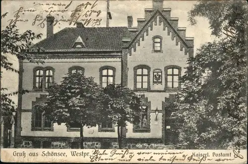 Schoensee Westpreussen Schoensee Westpreussen Postamt x /  /