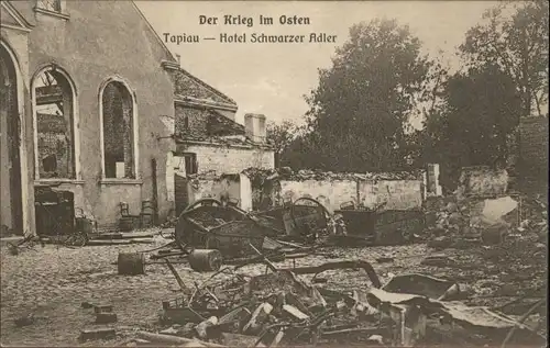 Tapiau Tapiau Hotel Schwarzer Adler Zerstoerung * /  /