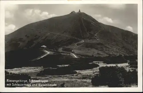 Schlesierhaus Schneekoppe Riesenbaude Riesengebirge *