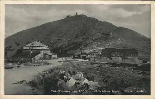 Schlesierhaus Schneekoppe Riesenbaude Riesengebirge x