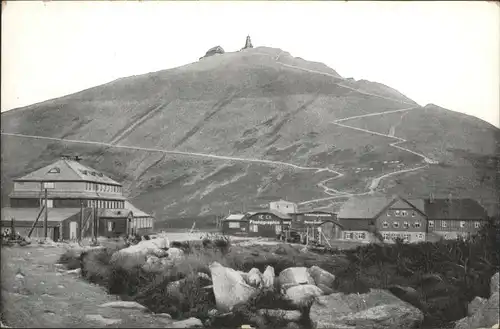 Schlesierhaus Schneekoppe Riesenbaude Riesengebirge *