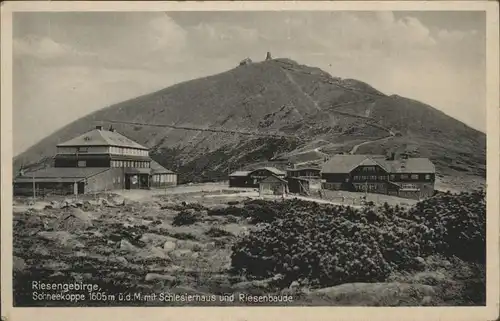 Schlesierhaus Schneekoppe Riesenbaude Riesengebirge *