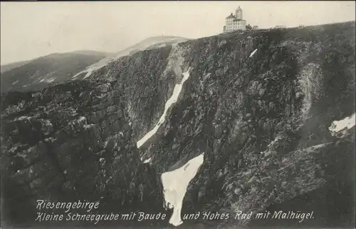 Schneegrubenbaude Hohes Rad Malhuegel Riesengebirge *