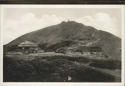 Schlesierhaus Riesenbaude Schneekoppe Riesengebirge x