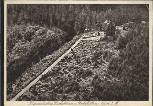 Zackelfallbaude Riesengebirge Fliegeraufnahme Zackelklamm *