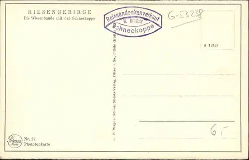 Wiesenbaude Riesengebirge Schneekoppe *