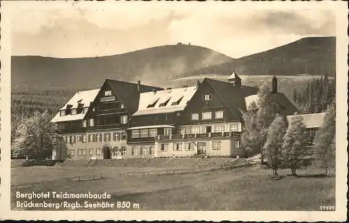 Teichmannbaude Riesengebirge Berghotel Brueckenberg x
