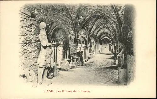 Gand les Ruines des Saint Bavon *