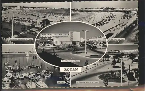Royan Boulevard Botton la Plage Rond-Point de la Poste le Port *