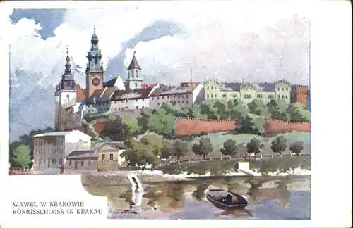 Krakowie Krakau Wawel Koenigsschloss *