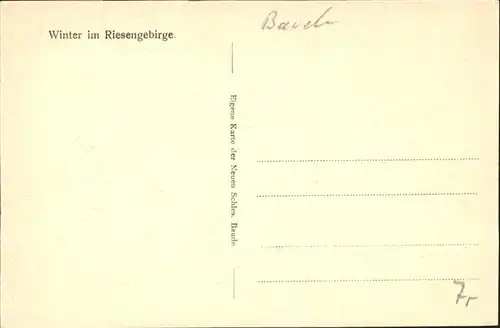 Schlesische-Baude Winter Riesengebirge