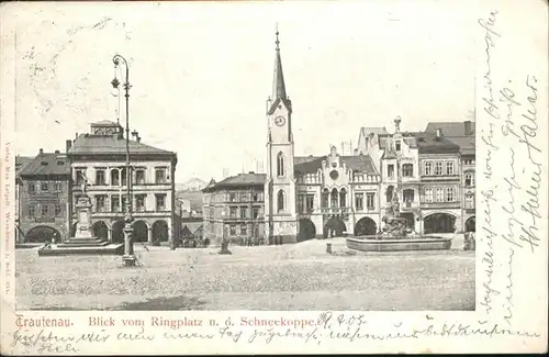 Trautenau Schneekoppe Brunnen / Polen /Polen