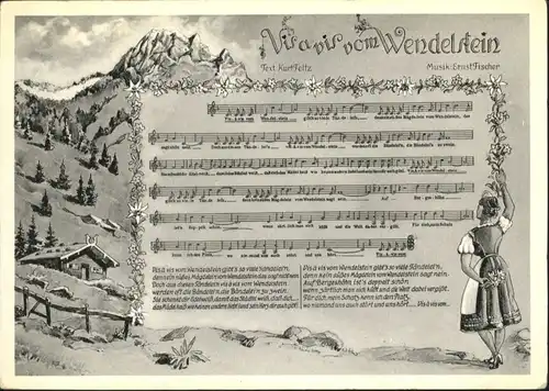 Wendelstein Lied vom Wendelstein / Bayrischzell /Miesbach LKR