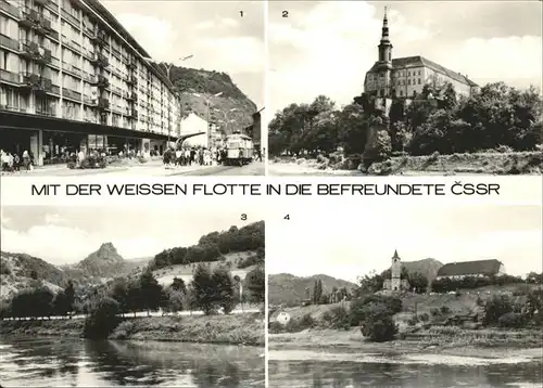 Decin Schloss weissen Flotte / Polen /Polen