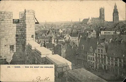 Gand Belgie Vue du haut du Donjon /  /