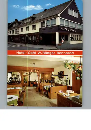 Rennerod Westerwald Hotel, Cafe, Restaurant W. Roettger /  /