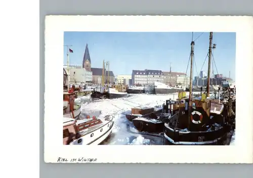 Kiel Ostsee Winter-Karte /  /