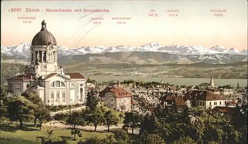 Zuerich Neumuenster Kreuz Kirche  / Zuerich /Bz. Zuerich City