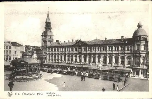 hw15470 Oostende West-Vlaanderen Hotel-de-Ville Kategorie.  Alte Ansichtskarten