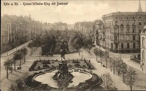 Koeln Kaiser Wilhelm Ring Denkmal  Kat. Koeln