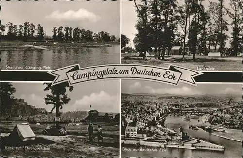 Koblenz Rhein Campingplatz am Deutschen Eck / Koblenz /Koblenz Stadtkreis