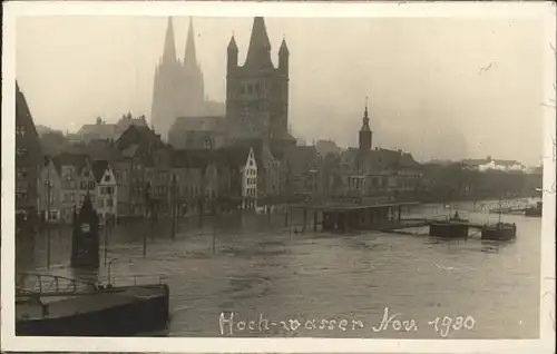 Koeln Hochwasser Nov. 1930
